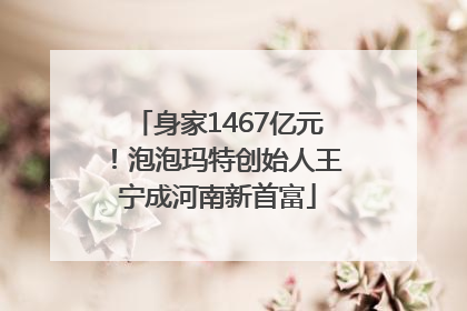 身家1467亿元！泡泡玛特创始人王宁成河南新首富