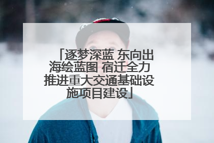 逐梦深蓝 东向出海绘蓝图 宿迁全力推进重大交通基础设施项目建设