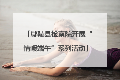 鄢陵县检察院开展“情暖端午”系列活动