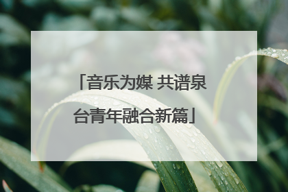 音乐为媒 共谱泉台青年融合新篇