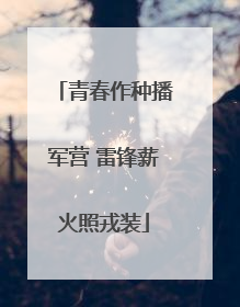 青春作种播军营 雷锋薪火照戎装