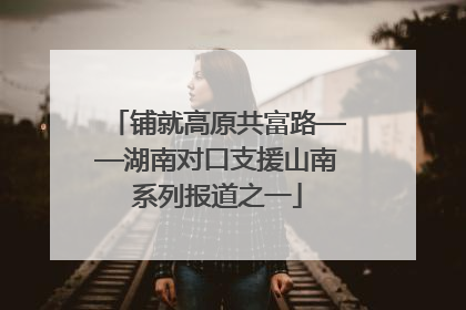 铺就高原共富路——湖南对口支援山南系列报道之一