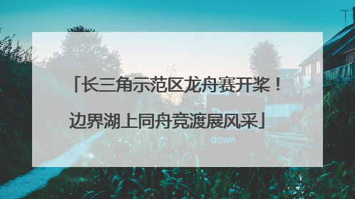 长三角示范区龙舟赛开桨！边界湖上同舟竞渡展风采