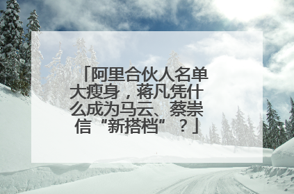 阿里合伙人名单大瘦身，蒋凡凭什么成为马云、蔡崇信“新搭档”？