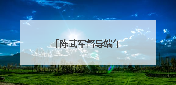 陈武军督导端午期间游划龙舟安保维稳工作（图）