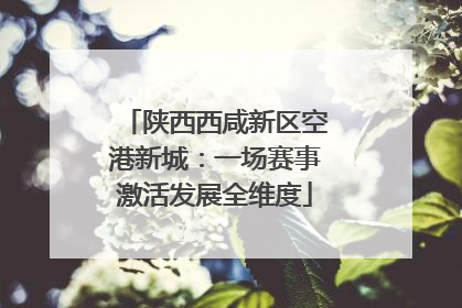 陕西西咸新区空港新城：一场赛事激活发展全维度