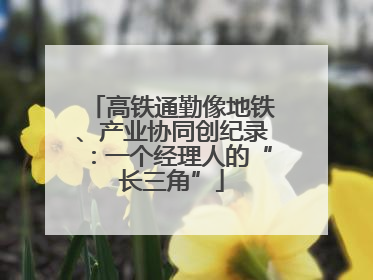 高铁通勤像地铁、产业协同创纪录：一个经理人的“长三角”