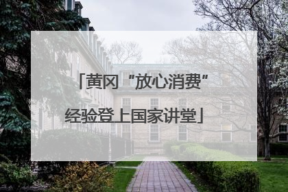 黄冈“放心消费”经验登上国家讲堂
