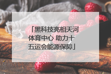 黑科技亮相天河体育中心 助力十五运会能源保障