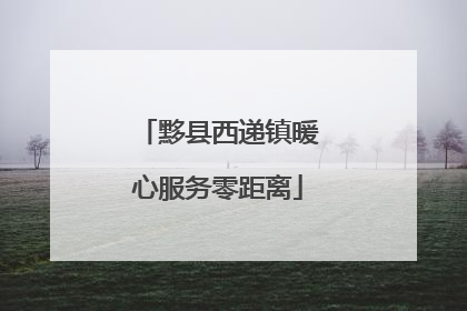 黟县西递镇暖心服务零距离