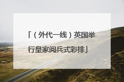 （外代一线）英国举行皇家阅兵式彩排