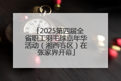 2025第四届全省职工羽毛球嘉年华活动（湘西赛区）在张家界开幕