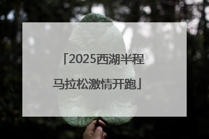 2025西湖半程马拉松激情开跑