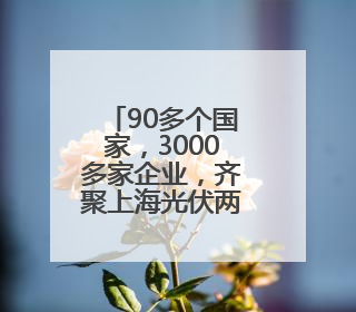90多个国家，3000多家企业，齐聚上海光伏两会，能环宝参与其中！