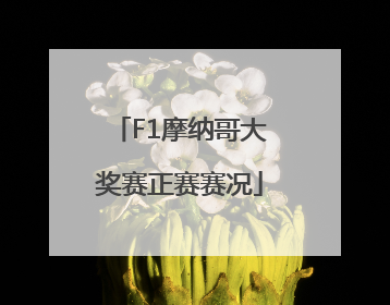 F1摩纳哥大奖赛正赛赛况
