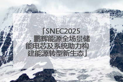 SNEC2025，鹏辉能源全场景储能电芯及系统助力构建能源转型新生态